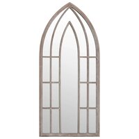 Spiegel 100x45 cm ijzer zandkleurig 2
