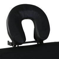 Inklapbare massagetafel 2 zones met houten frame (zwart) 3