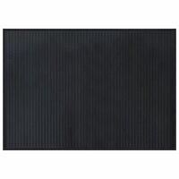 Vloerkleed rechthoekig 70x100 cm bamboe zwart 2