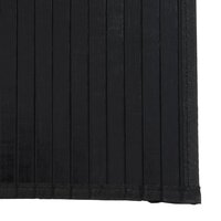 Vloerkleed rechthoekig 70x100 cm bamboe zwart 6