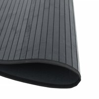 Vloerkleed rond 80 cm bamboe zwart 4