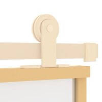 Schuifdeur 76x205 cm mat ESG-glas en aluminium goudkleurig 6