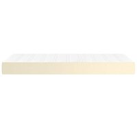 Pocketveringmatras medium 80x200x20 cm kunstleer cr&egrave;mekleurig 4