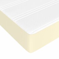 Pocketveringmatras medium 80x200x20 cm kunstleer cr&egrave;mekleurig 5