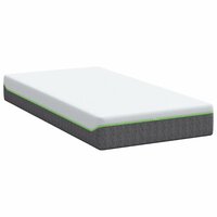 Matras Medium zacht 80 x 160 cm Wit en Grijs 5
