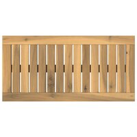 Tafelblad 60,5 x 30 x 2 cm Rechthoekig Massief Acaciahout Wit 2