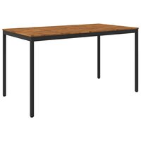 Tuin Bartafel Naturel en Zwart 196 x 100,5 x 105 cm 2