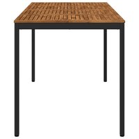 Tuin Bartafel Naturel en Zwart 196 x 100,5 x 105 cm 4