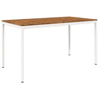 Tuin Bartafel Natuurlijk en Wit 196 x 100,5 x 105 cm 2