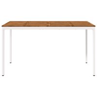 Tuin Bartafel Natuurlijk en Wit 196 x 100,5 x 105 cm 3