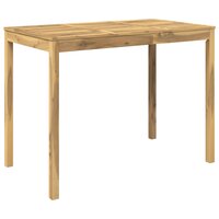 Tuin Bartafel Wit 141 x 80,5 x 105 cm Massief Acaciahout 2