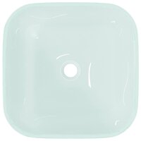 Wasbak 42x42x14 cm glas mat 4