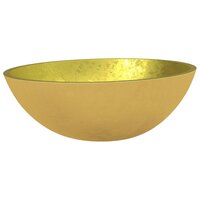 Wasbak 50x37x14 cm glas goudkleurig 2