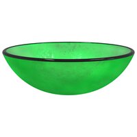 Wasbak 42x14 cm gehard glas groen 2