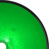 Wasbak 42x14 cm gehard glas groen 4