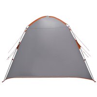 Huisje Tent 3-persoons Grijs en Oranje Polyester 7