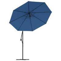 Vervangingsdoek voor tuinparasol 300 cm azuurblauw 6