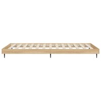 Bedframe zonder matras hout sonoma eikenkleurig 75x190 cm 7