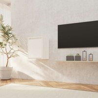 Wandkast 30x30x40 cm massief grenenhout wit 3