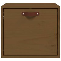 Wandkast 40x30x35 cm massief grenenhout honingbruin 3