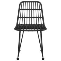 Tuinstoelen 2 st 48x62 84 cm PE rattan zwart 4