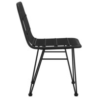 Tuinstoelen 2 st 48x62 84 cm PE rattan zwart 5
