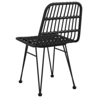 Tuinstoelen 2 st 48x62 84 cm PE rattan zwart 6