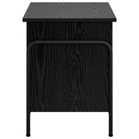 Opbergbox Zwart eiken 80 x 40 x 49,5 cm Bewerkt hout 4