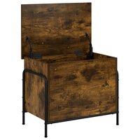 Opbergbox Gerookt eiken 80 x 40 x 49,5 cm Bewerkt hout 3