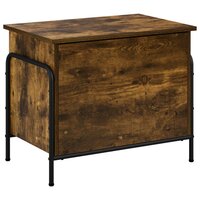 Opbergbox Gerookt eiken 80 x 40 x 49,5 cm Bewerkt hout 5