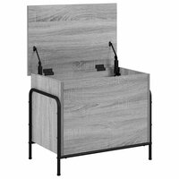 Opbergbox Grijs Sonoma 80 x 40 x 49,5 cm Bewerkt hout 3