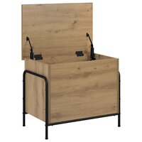 Opbergbox Artisanaal eiken 80 x 40 x 49,5 cm Bewerkt hout 3