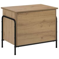 Opbergbox Artisanaal eiken 80 x 40 x 49,5 cm Bewerkt hout 5