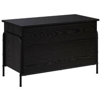 Opbergbox Zwart eiken 80 x 40 x 49,5 cm Bewerkt hout 5
