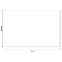 Deurmat Lichtgrijs 60 x 40 cm 100% Polyamide 4