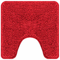 Antislip Badmat met Toilet Cut Rood 50 x 50 cm PP 2