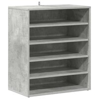 Schoenenkast 60x35x70 cm bewerkt hout betongrijs 2