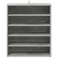 Schoenenkast 60x35x70 cm bewerkt hout betongrijs 4