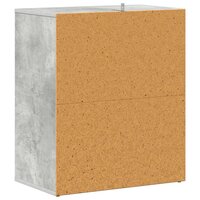 Schoenenkast 60x35x70 cm bewerkt hout betongrijs 7