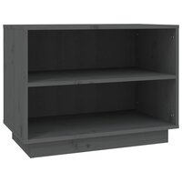 Schoenenkast 60x34x45 cm massief grenenhout grijs 2