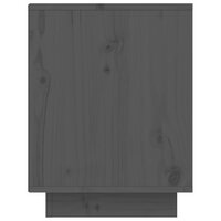Schoenenkast 60x34x45 cm massief grenenhout grijs 6
