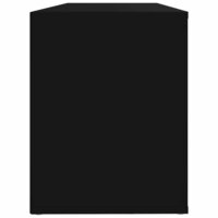 Schoenenkast 100x35x45 cm bewerkt hout zwart 6