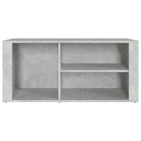 Schoenenkast 100x35x45 cm bewerkt hout betongrijs 5