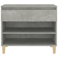 Schoenenkast 70x36x60 cm bewerkt hout betongrijs 6