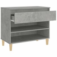 Schoenenkast 70x36x60 cm bewerkt hout betongrijs 7