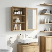 Badkamerwandkast Artisanaal eiken 40 x 10 x 60,5 cm 4
