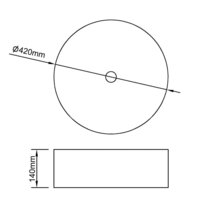 Wastafel 42x14 cm keramiek zilverkleurig 6