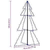 Kegelkerstboom 160 LED&amp;apos;s binnen en buiten 78x120 cm 8