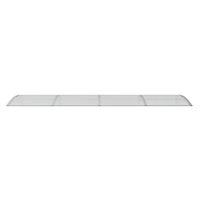 Deurluifel 350x75 cm polycarbonaat grijs en transparant 4