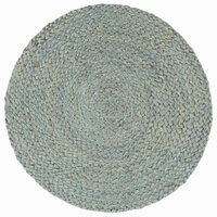 Placemats 4 st rond 38 cm jute olijfgroen 2